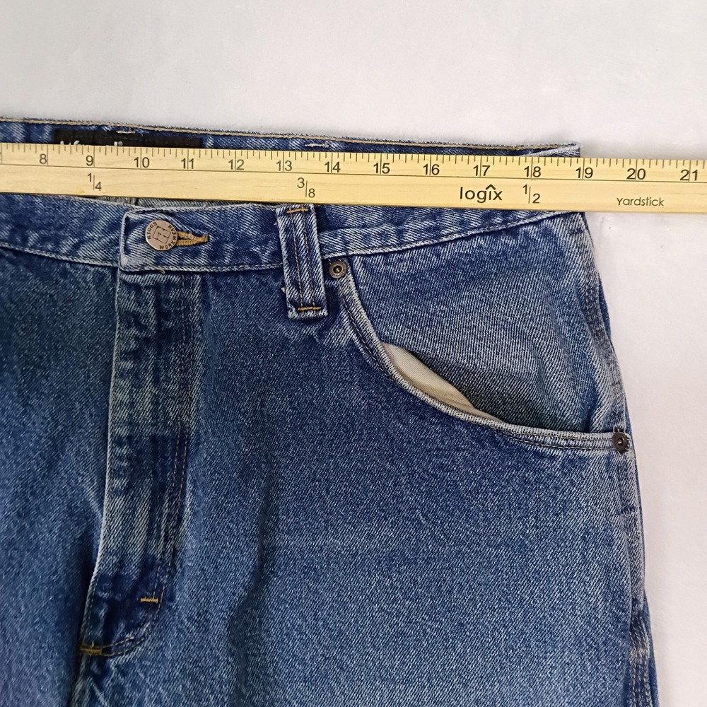 Wrangler Riggs Workwear Mens Blue Double Knee Carpenter Jeans 38x32 FITS 38X31 - Picture 3 of 15